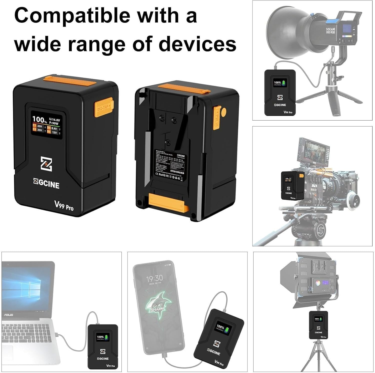 ZGCINE V99 Pro Product Parameters