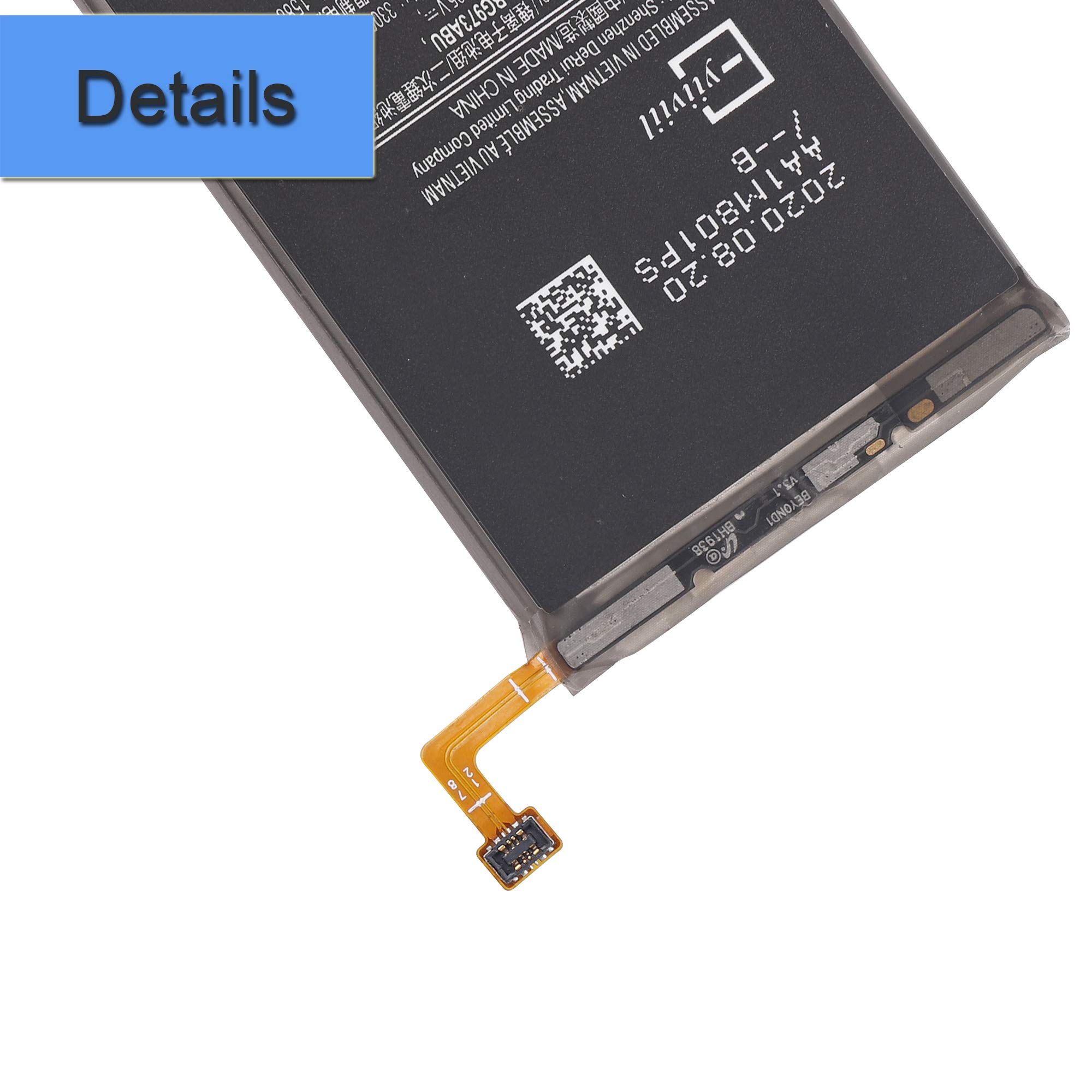 Batterie 3400mAh Pour Samsung Galaxy S10 - Modèle EB-BG973ABU, Li-Polymer, 3.85V, Compatible Multiples Modèles