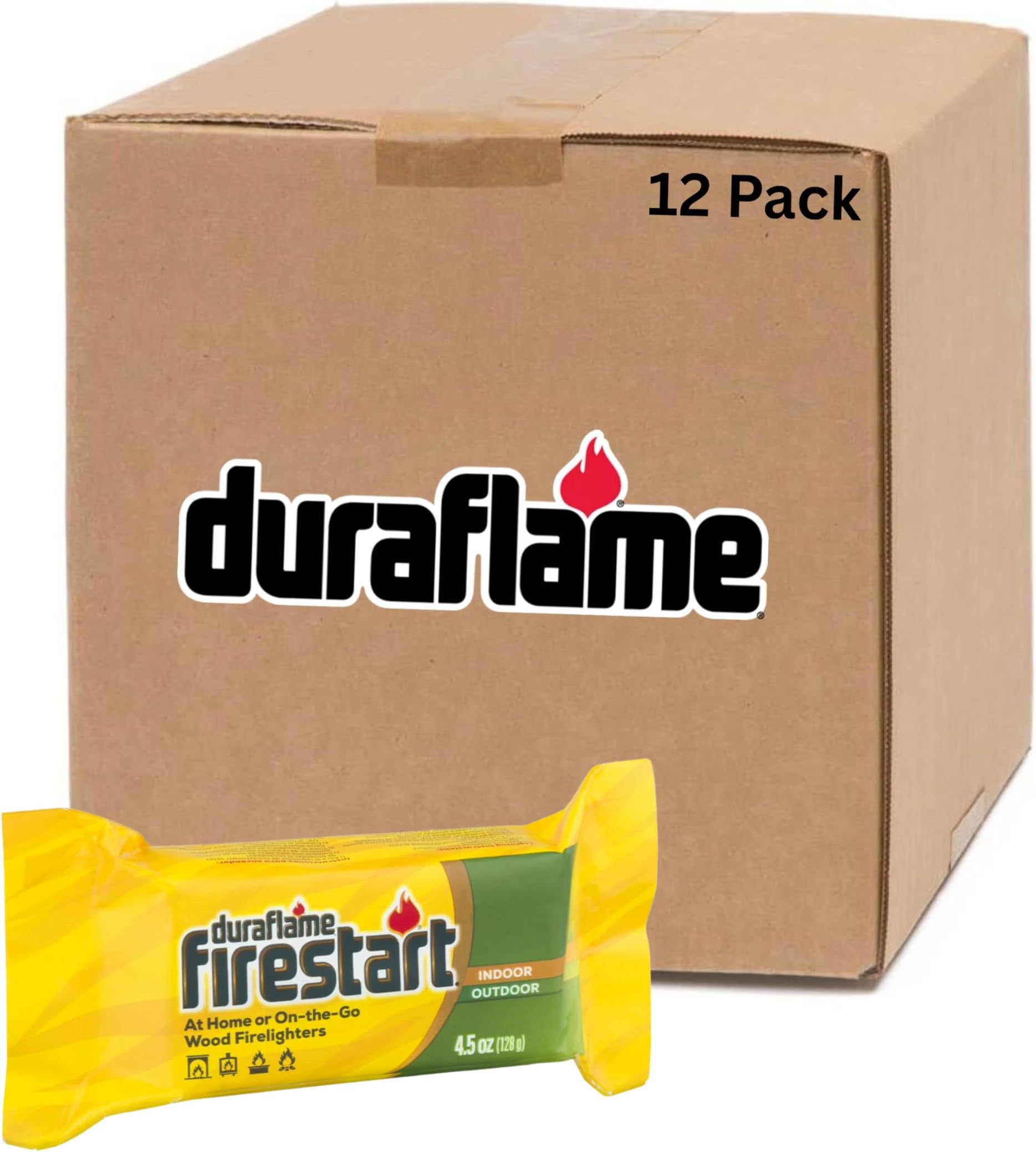 Duraflame Firestart Indoor/Outdoor Firelighters - Quick Ignition for BBQ, Fir...