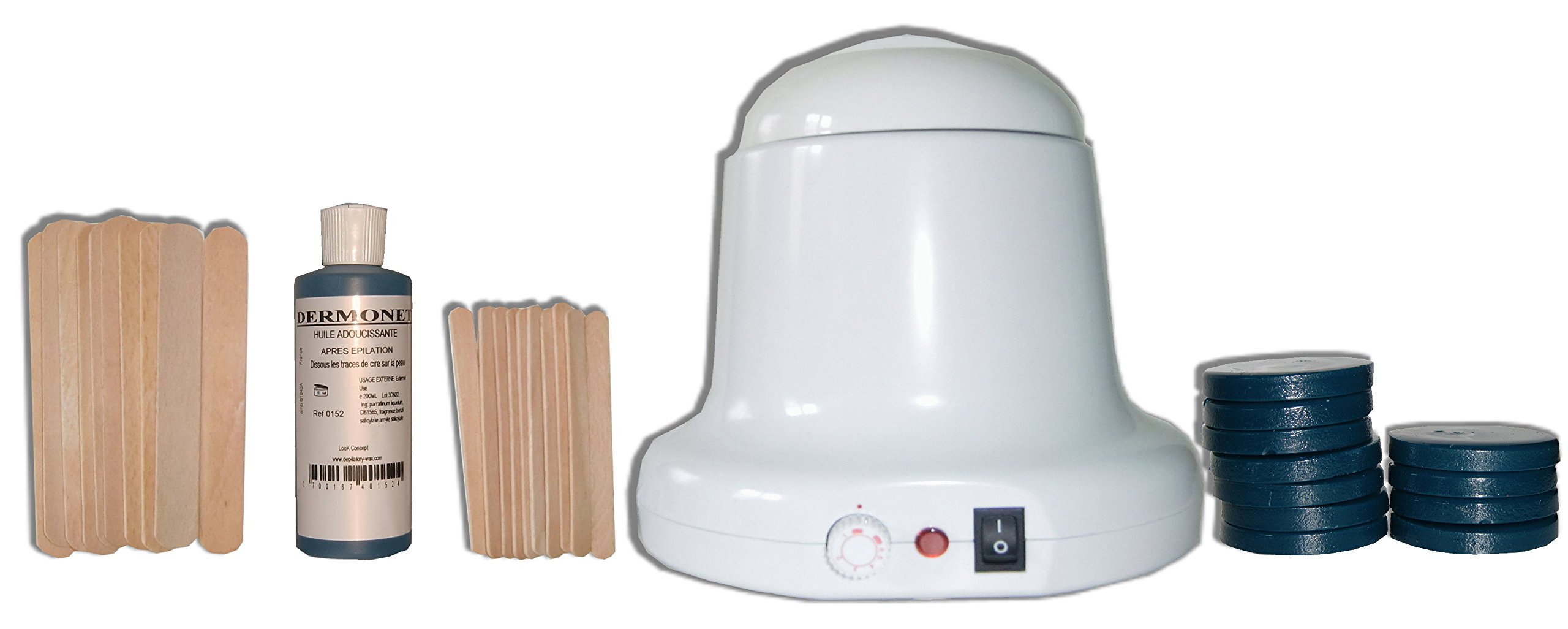 Storepil - Zestaw do depilacji woskowej 400 ml Charles Ney - 200 g Okratkowany wosk OUTREMER, szpatułki do ciała, twarz, olej po depilacji. Gotowy do użycia zestaw do depilacji