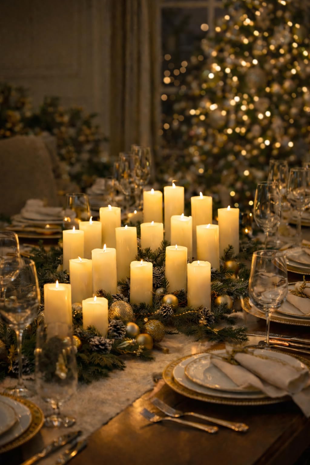 Marco Paul 18-Pack LED Battery Operated Flameless Flickering Flame Candles with Timer Real Wax Electric Fake Pillar Candle Warm White Christmas Table Decor Centrepiece