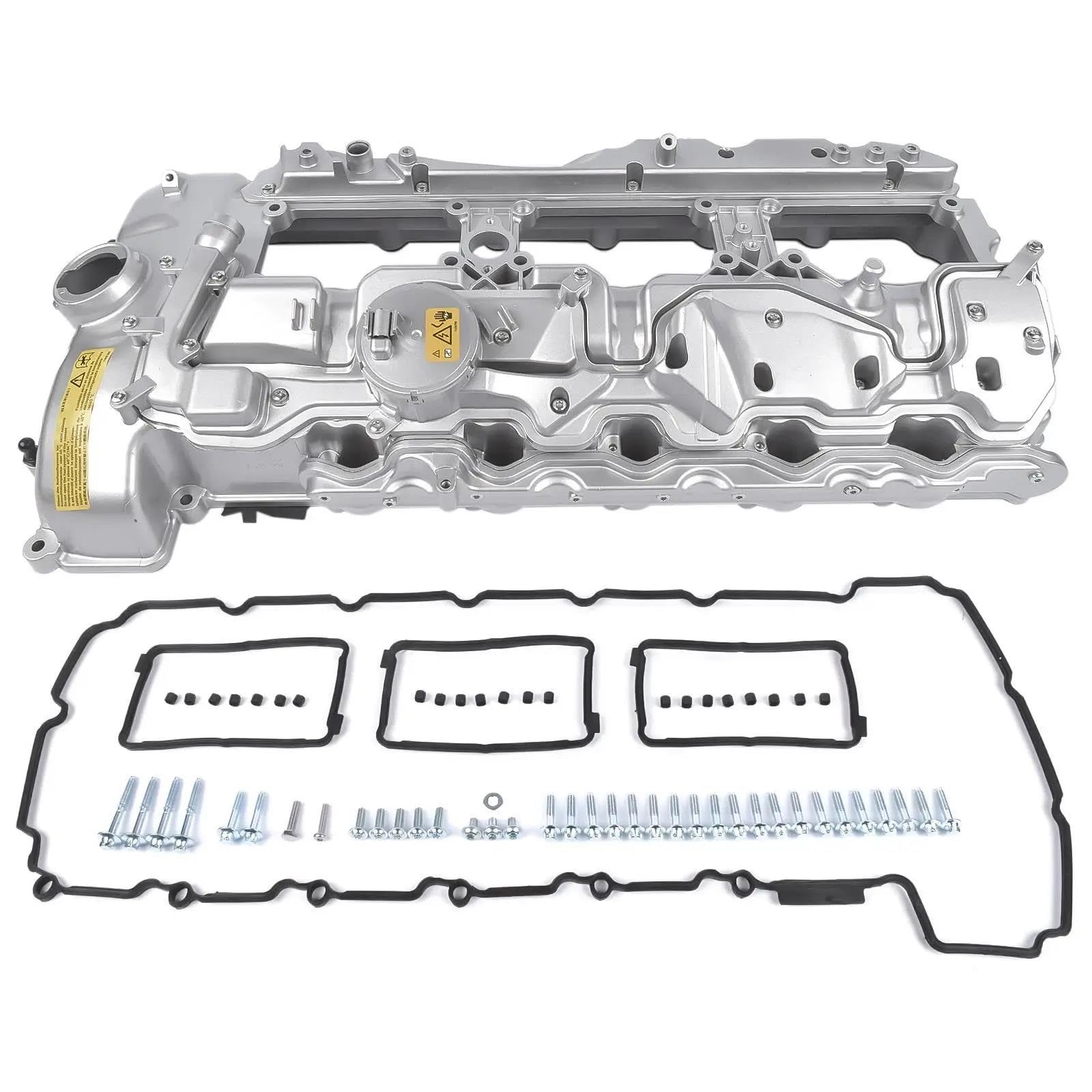 Coperchio valvola auto 11127570292 Coperchio Valvola In ALLUMINIO Con Guarnizione E Cappuccio Per BMW Per 135i 335i 535i 640i 740i X3 X5 N55 coperchio punterie