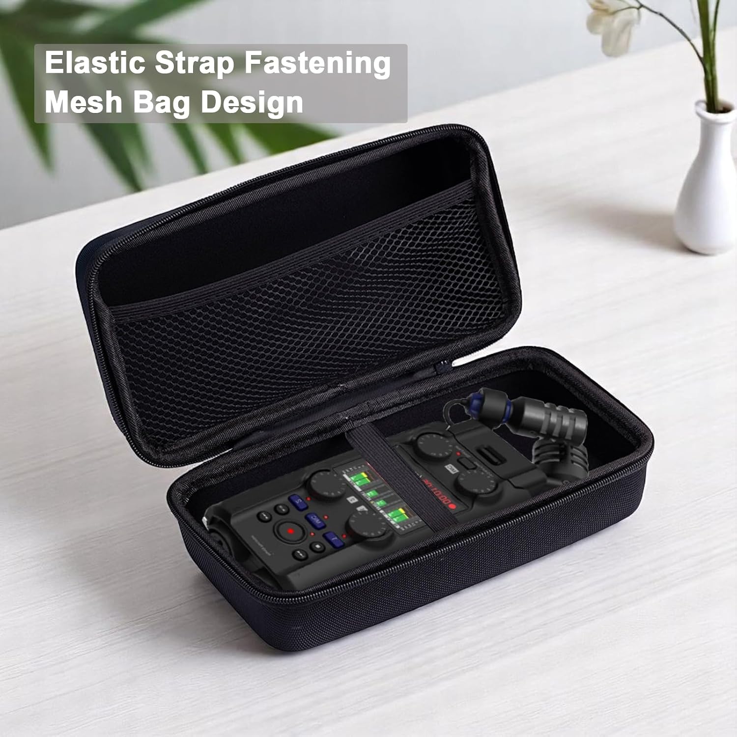 H5studio Carrying Case for Zoom H5 Studio Handy Recorder Accessories Waterproof Travel Hard Shell Protective Cover with Handle for Filmmakers, Musicians & Creators
