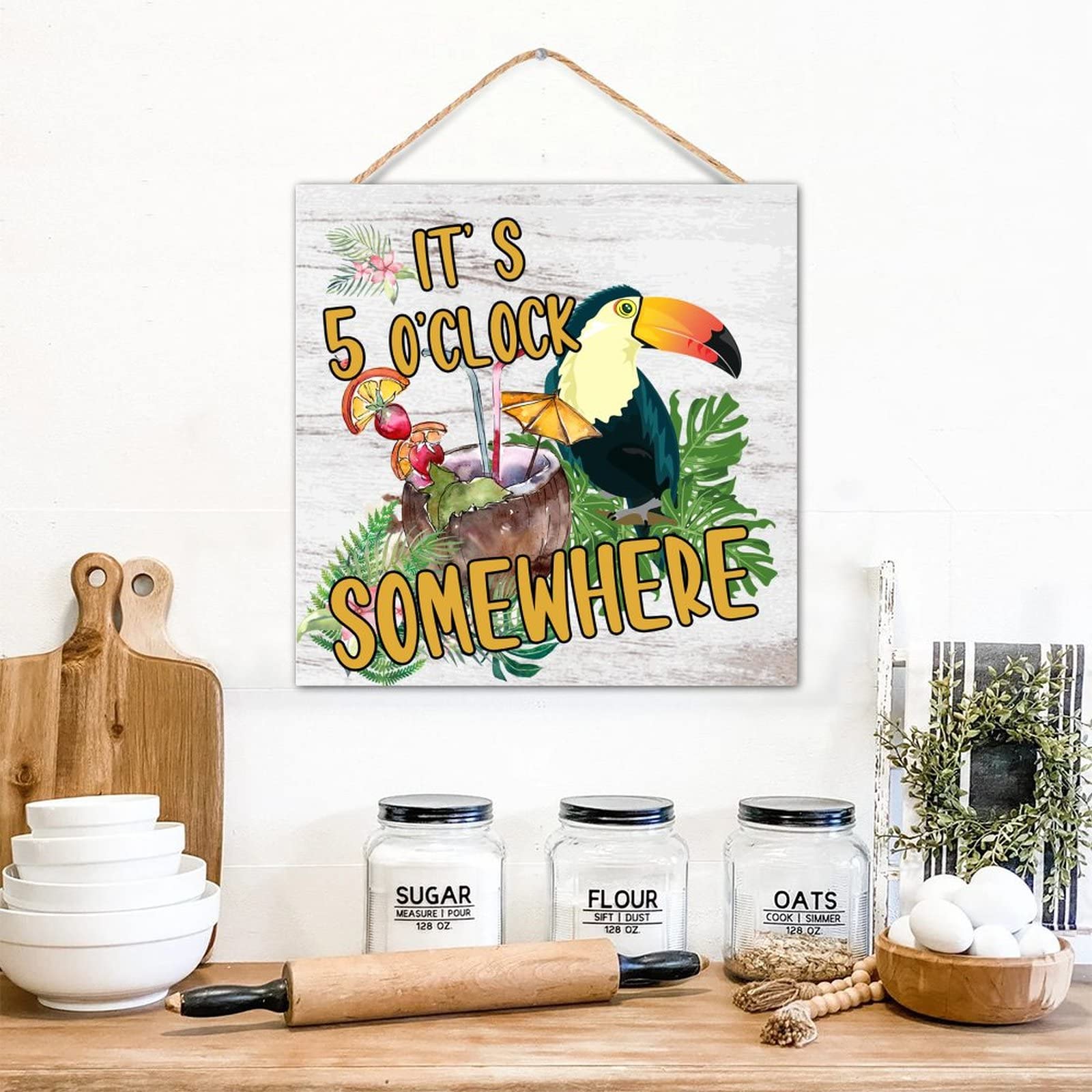 Plaque en bois rétro idée cadeau originale pour déco murale - 8