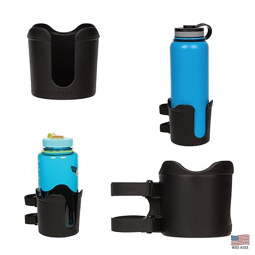 ROBOCUP Plus (Black) Larger Capacity 95mm Accessories Perfect for Nalgene HydroFlask Cups Cups Phones