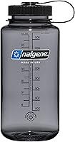 Nalgene Sustain 32oz Wide Mouth Tritan Water Bottle - 50% Recycled Plastic Waste, BPA-Free, Leak-Proof & Durable