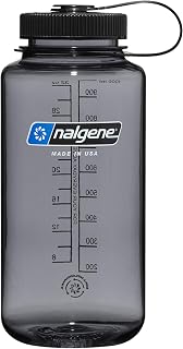 Nalgene 32oz Wide Mouth Water Bottle - BPA-Free Tritan Renew, Leakproof, Durable for Hiking, Gym, Travel
