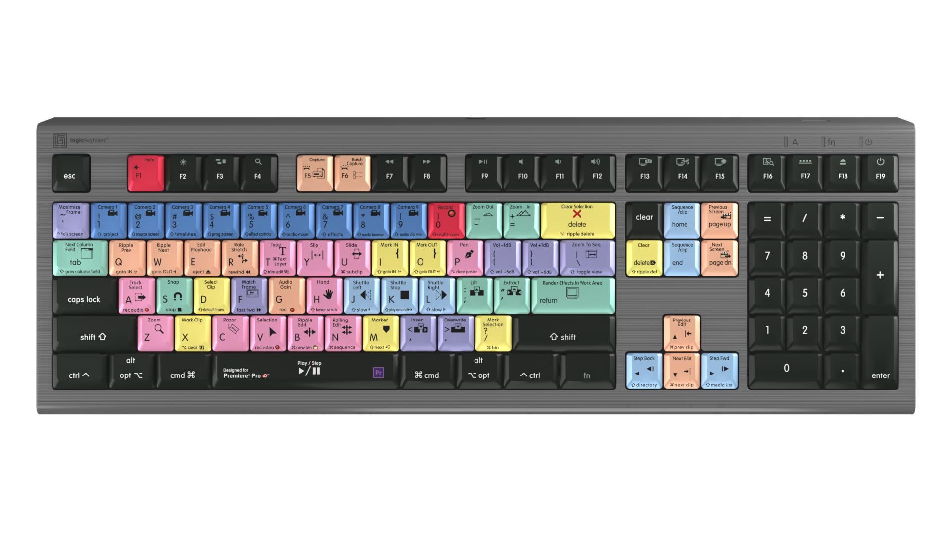（おまけ付き）Adobe Premiere用キーボード Mac Amazon | MacのAdobe Premiere Proでの編集用に設計された