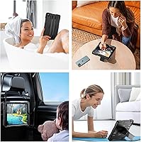 Vista 8 de Temdan Funda para iPad de 9ª generación de 10.2 pulgadas, [grado militar a prueba de caídas] [IPX8 impermeable] con protector de pantalla, soporte