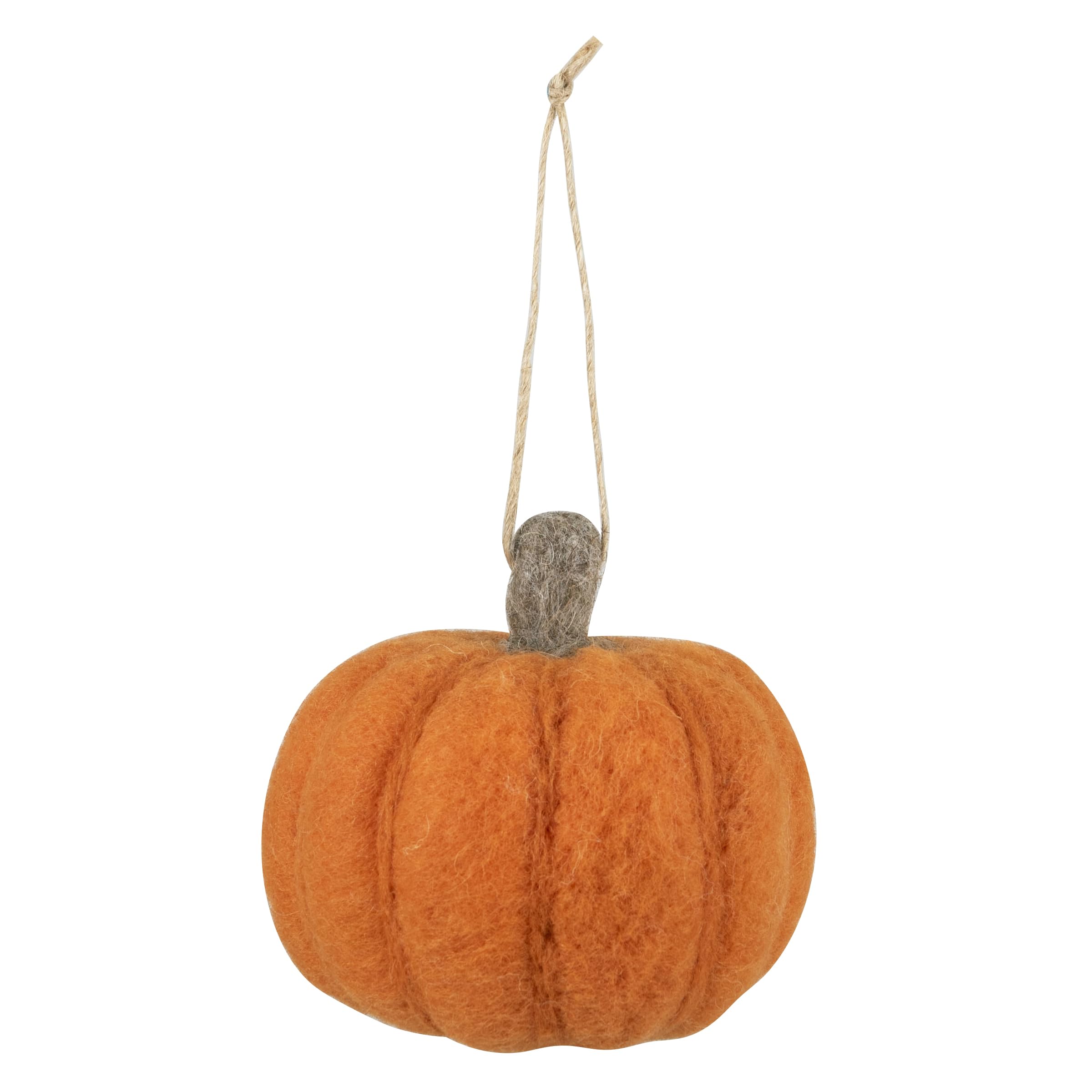 Trimits Needle Felting Craft Kit, Includes Roving Wool Needle Stuffing Instructions, Pumpkin, 10 x 10cm