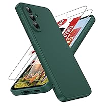 LeYi Cover per Samsung A36 5G con 2 Pezzi Vetro Temperato, Custodia Morbida Silicone Liquida TPU Protettivo Ultra Slim Antiurto, Case con Protezione Fotocamera per Samsung Galaxy A 36, Viola