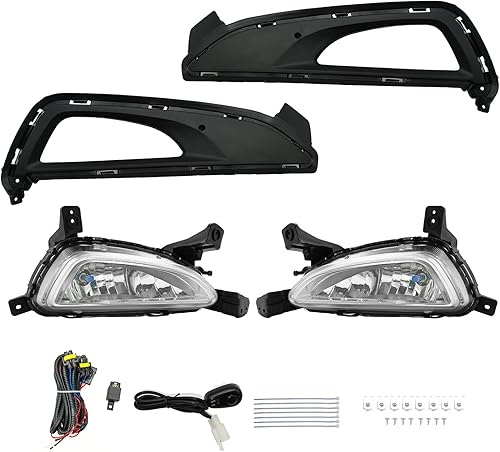 Miniatura 11 de Compatible con luces antiniebla Hyundai Accent 2012-2017 con DRL y intermitente, kit completo con interruptor y arnés (versión LED)