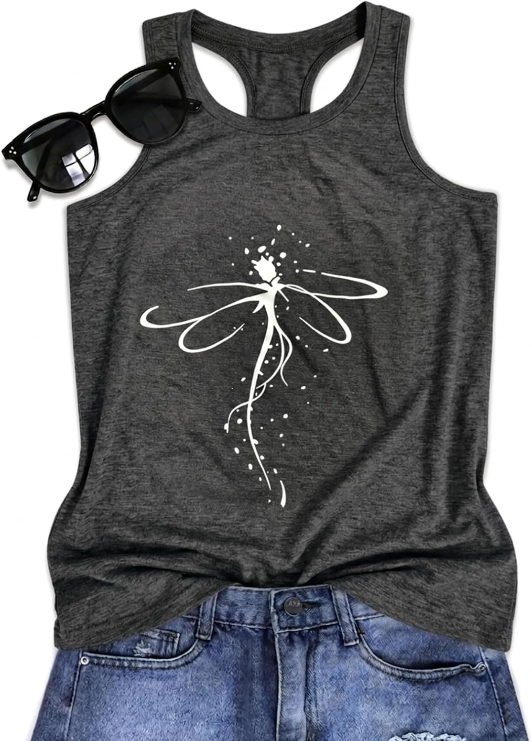 JILUVIN Tank Tops for Women Racerback Summer Sleeveless Casual Graphic Basic Top Shirts 2026