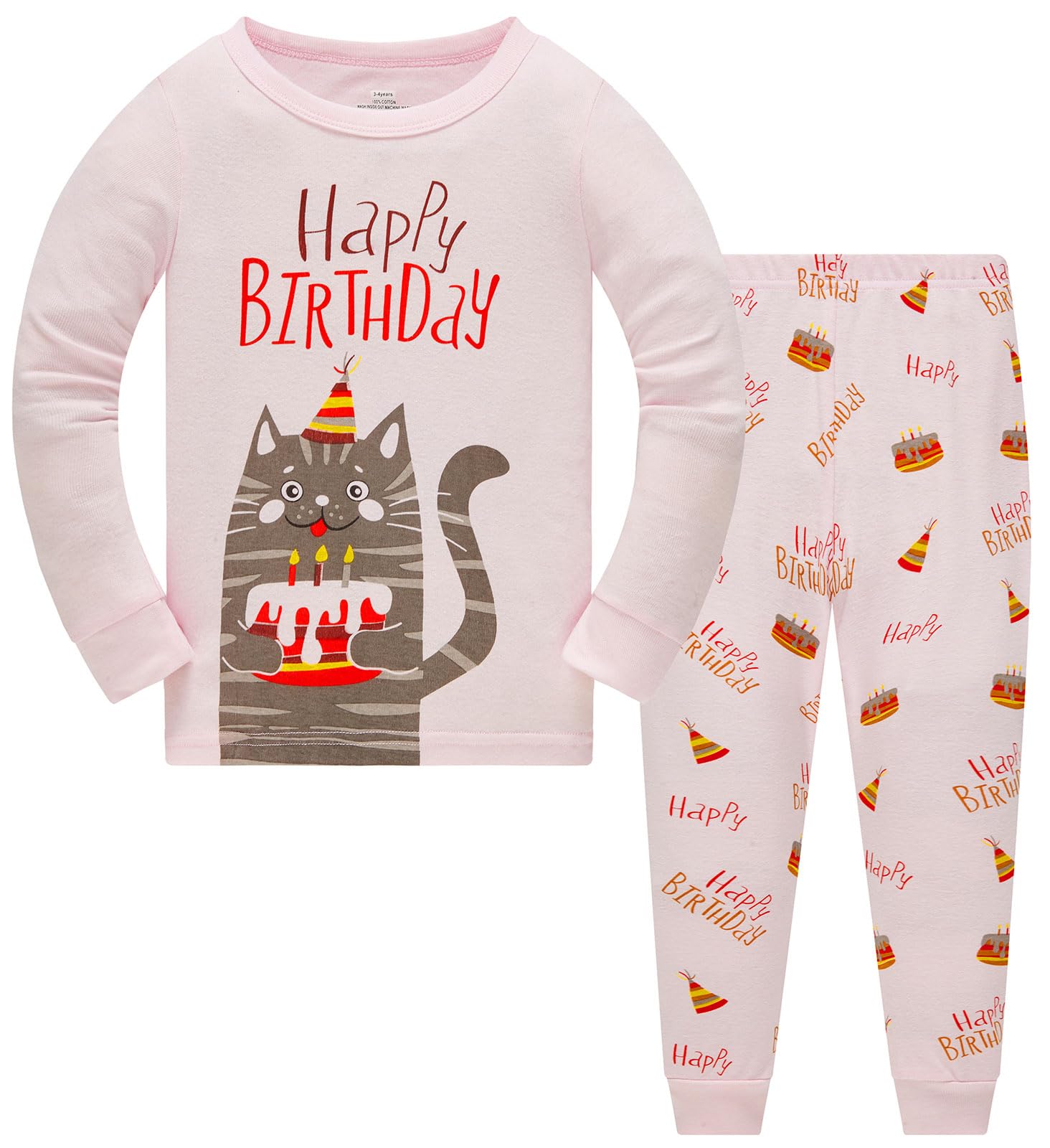 TEDD Girls Christmas Pyjamas Set Toddler Clothes Sleepwear Animal Printed Nightwear Winter Long Sleeve Pjs 2 Piece Outfit Xmas Gift for Kids — view 10