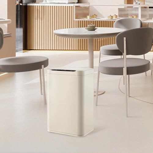 Miniatura 4 de ELPHECO Basurero de acero inoxidable para oficina, con sensor de movimiento, sin contacto, cubo de basura inteligente automático para cocina
