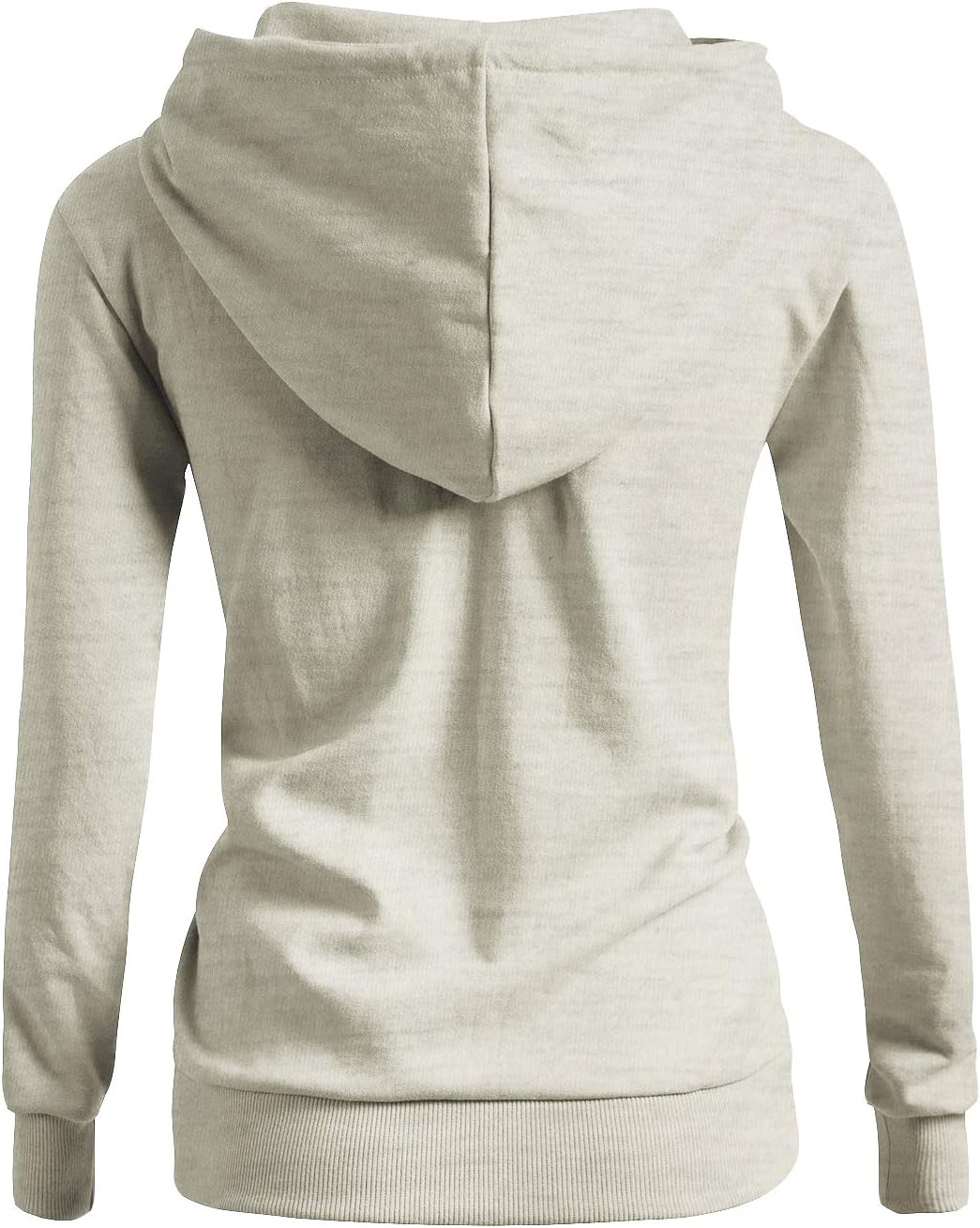 CLOVERY Women's Solid Hoodie Pocket Long Sleeve Hoodie XX-Large Kwohol030_heathergrey
