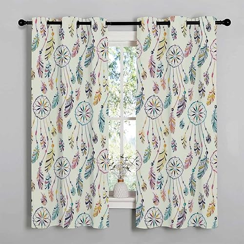 Miniatura 2 de Cortinas De Cocina Modernas - Cortinas cortas con ojales nativos americanos para armario, sin puerta, manta acústica de 55 pulgadas de ancho por 55