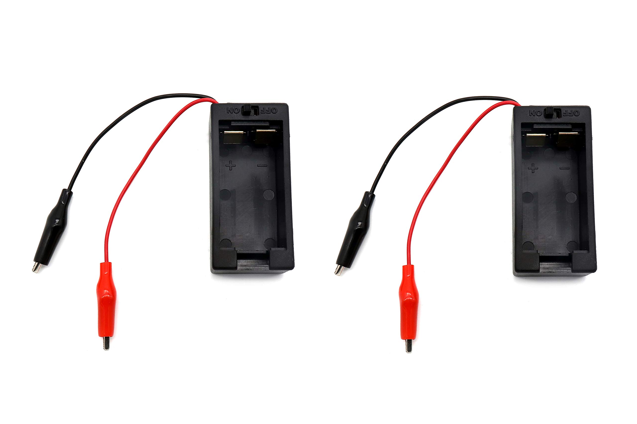 Electronicspices (Pack of 2) 9V Battery Holder ON Off Switch With Alligator clip Lead Wires (B08L58FSR6) Amazon Price History, Amazon Price Tracker