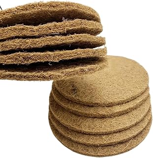 Lot de 10 nids de pigeon avec coussin marron, tapis de noix de coco, tapis de nid de pigeon, tapis de course d'oiseaux, coussinets d'œufs de pigeon naturels, lin de lit pour animaux de compagnie,