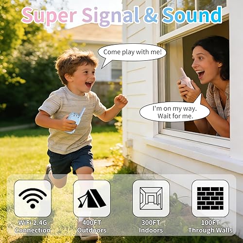 Miniatura 3 de Walkie Talkies para niños, paquete de 2 walkie talkies de video con pantalla de pantalla, radios de juguete recargables para edades de 3 a 12 años,