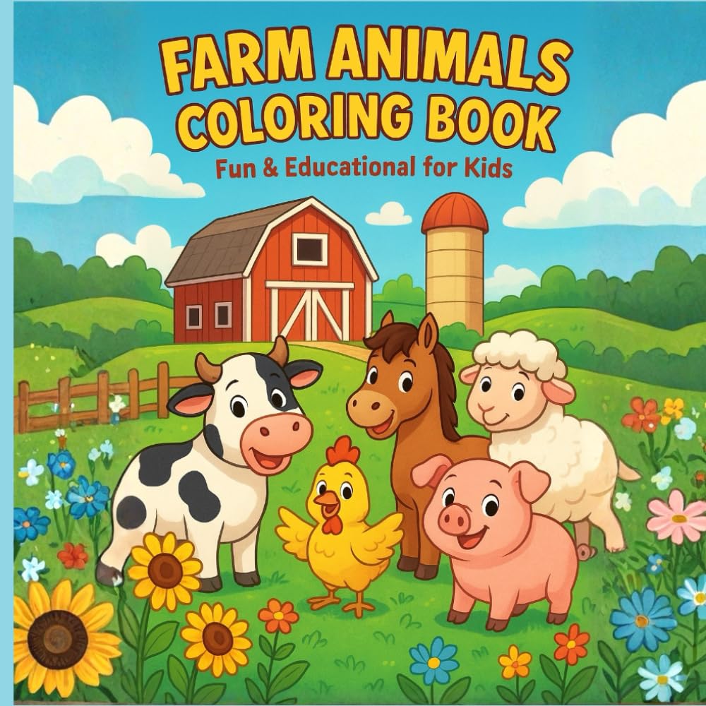 Farm Animals: Coloring Book (Color & Wonder Studio)