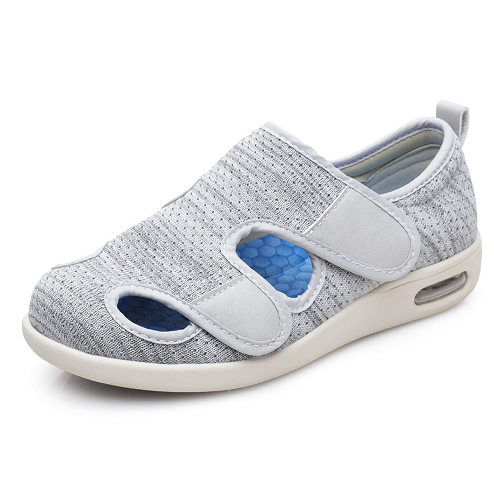 Buty dla cukrzyków, dla mężczyzn i kobiet, ekstra szerokie dopasowanie, buty na haluks, antypoślizgowe pantofle, regulowane buty dla seniorów, na zapalenie powięzi podeszwowej, opuchnięte