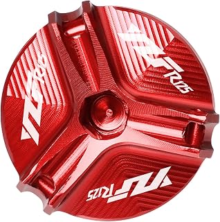 Parte de protección Tapón De Llenado De Aceite para Yamaha YZFR125 2008-2015, Tapón De Drenaje De Aceite para Motocicleta, Cubierta De Copa De Filtro De Tuerca De Sumidero 2014 2013 2012 (Color : Ros