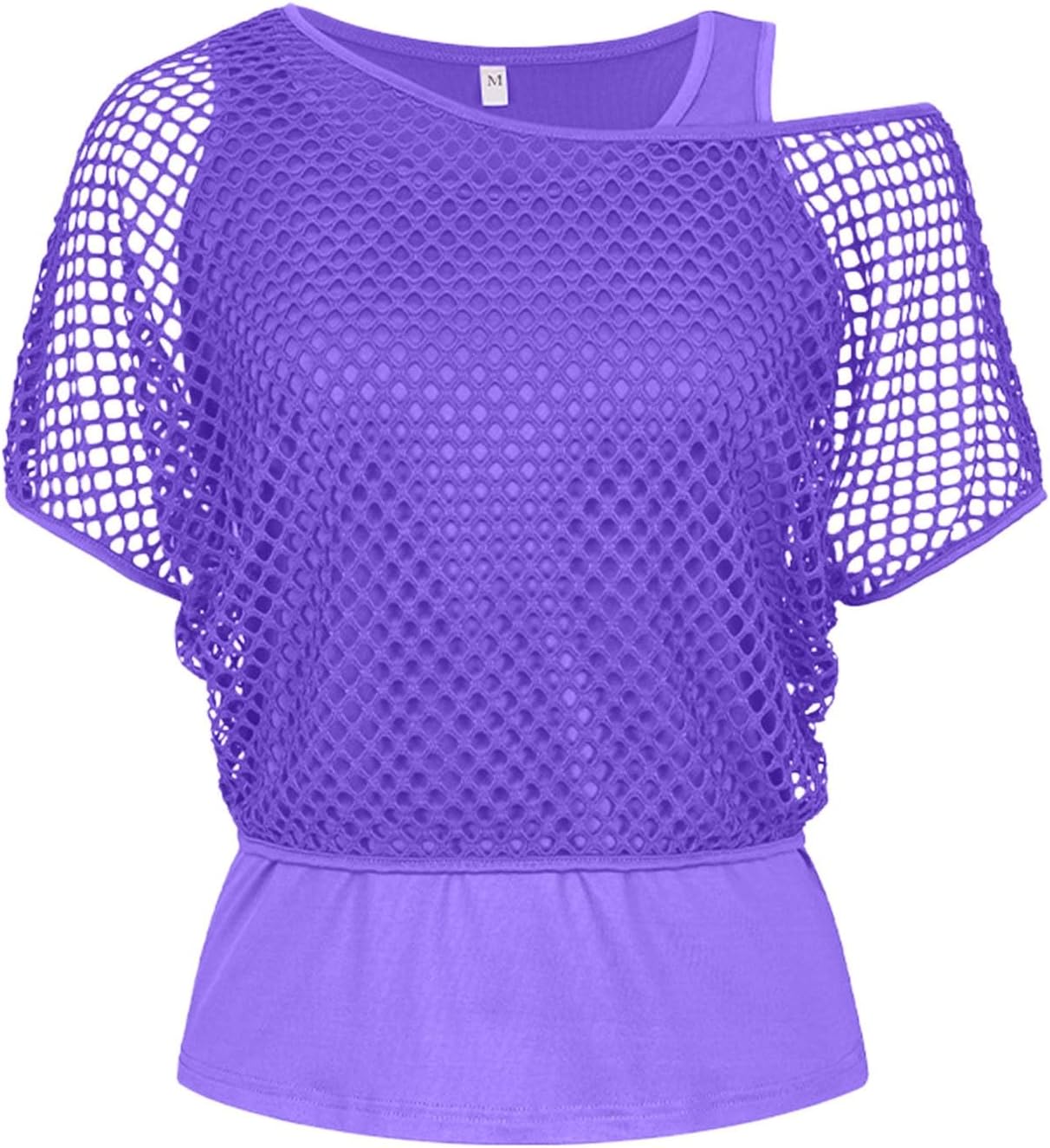Tee shirt résille vert fluo - Accessoires déguisements - Année 80, disco, fluo