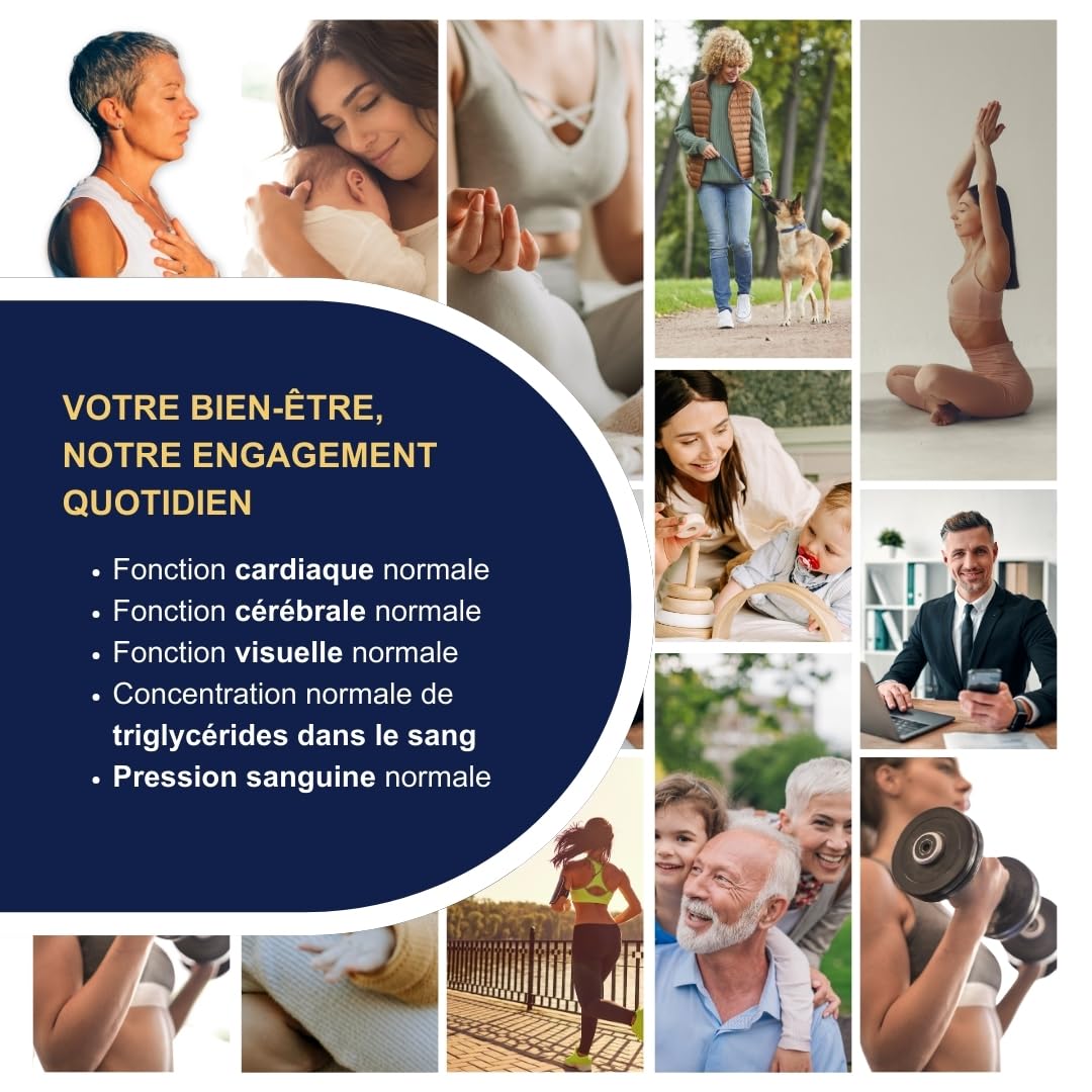 Omegor Vitality 1000 - Supplément avec 1000 mg d'oméga 3 - vitamine E - Pour votre cœur et votre cerveau - Concentration d'oméga 3 à 90% - 5-Star Certificat IFOS - Huile de poisson pure - 150 gélules