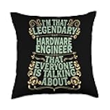 Engineering Hardware Computer - Legendary Hardware Engineer Throw Pillow