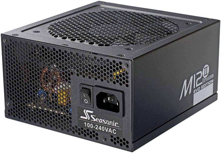 Seasonic SS-620GM2 M12II-EVO 620W (80+Bronze, ATX 12V) PSU/Power Supply - Black