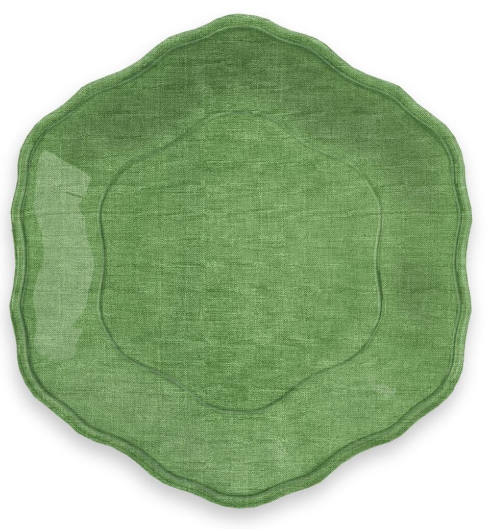 Touch Mel York Piatti Dessert Verde Monocolore Set 4 pz. 100% Melamina