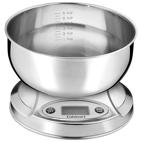 CUISINART PrecisionChef - Báscula de cocina, pantalla digital, báscula de acero inoxidable