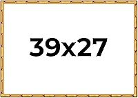 Vista 73 de Poster Palooza Marco de madera maciza de bambú dorado de 12 x 8 pulgadas con acrílico UV, respaldo de tablero de espuma y accesorios para colgar