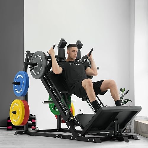 Miniatura 8 de RitFit Gazelle Pro 3 in 1 Leg Press and Hack Squat Machine - High-Tensile Steel Leg Press Machine, 2000 lbs Capacity, Adjustable Angles, Hack Squat