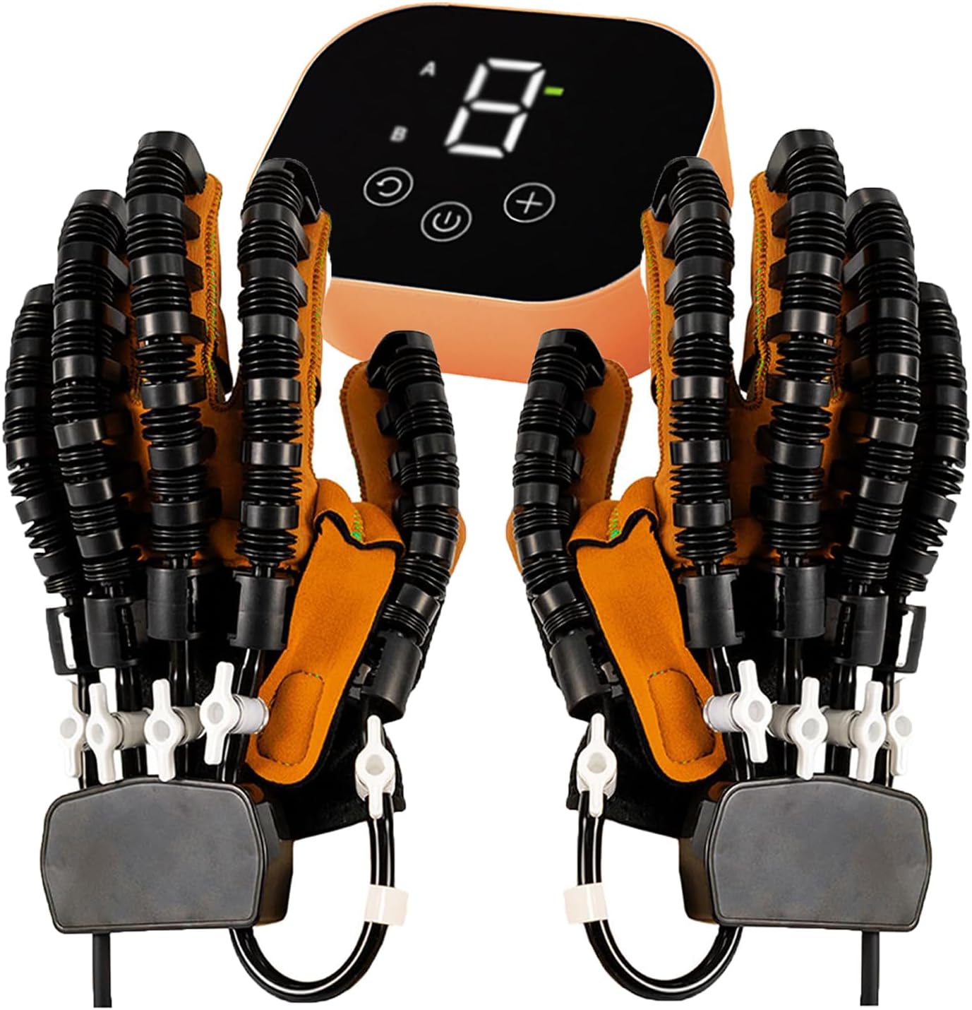 Hand Rehabilitation Robot Gloves, Stroke Recovery Equipment, Adjustable Strength, Rechargeable Finger Rehab Trainer, for Hemiplegia Arthritis Dysfunction Recovery