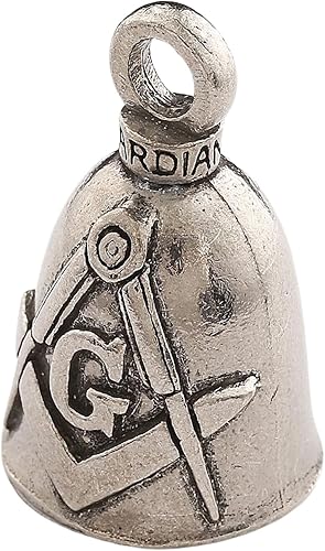 Miniatura 2 de Guardian Bell Profession Good Luck Bell con llavero y bolsa de terciopelo negro  Campana de motocicleta  Peltre sin plomo  Fabricado en Estados