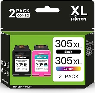305 Ink Cartridges Black and Colour, 305XL Replacement for HP 305 Ink Cartridges, 305 Ink Cartridges for DeskJet 2700 2710 2720 2724 Plus 4100 4120 4130 Envy 6000 6020 6032 Pro 6400 6420 6430