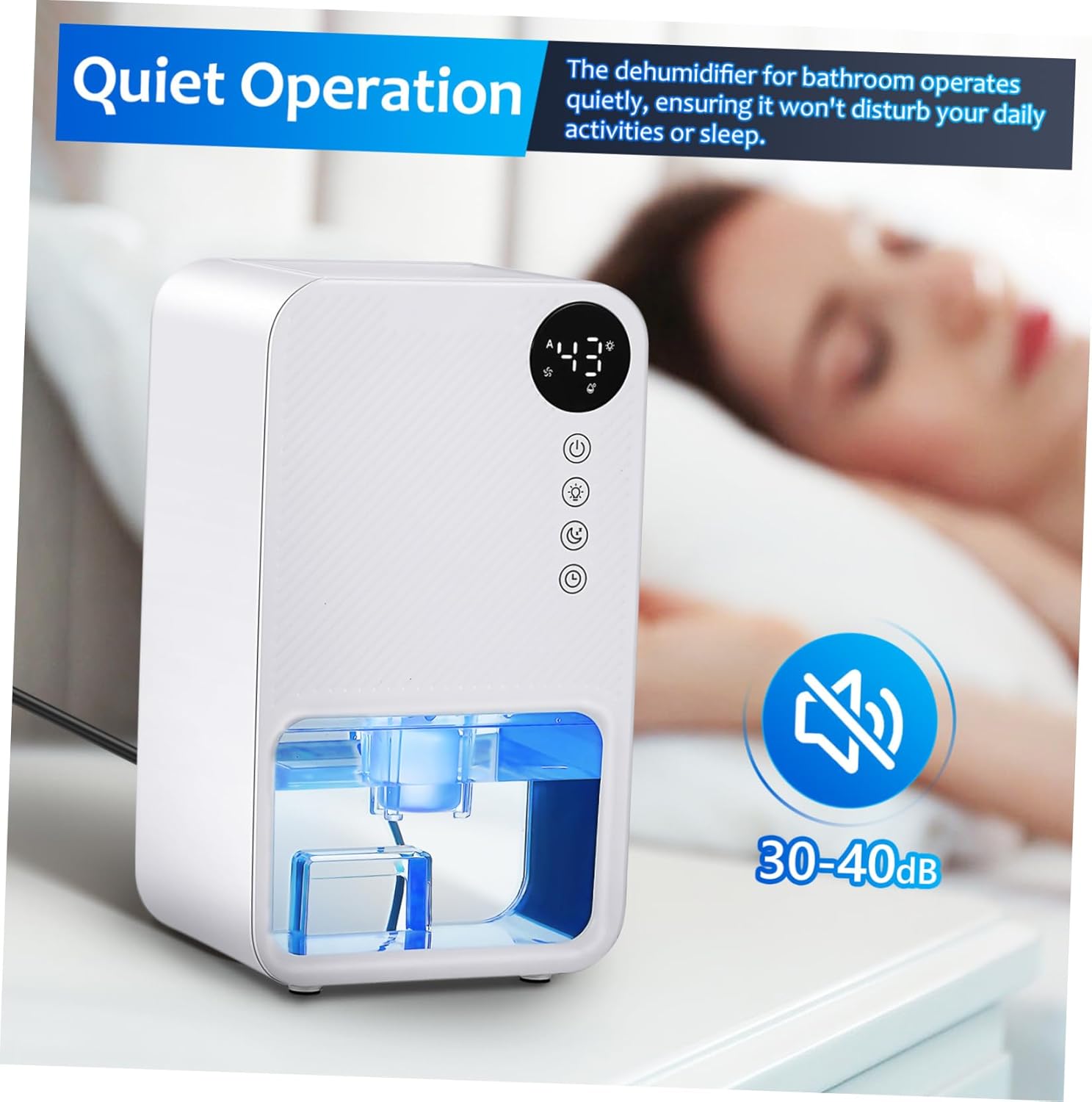 Humidifiers for Dehumidifiers for Home Small Portable Safe for Bedroom Bathroom Basement Us Plug