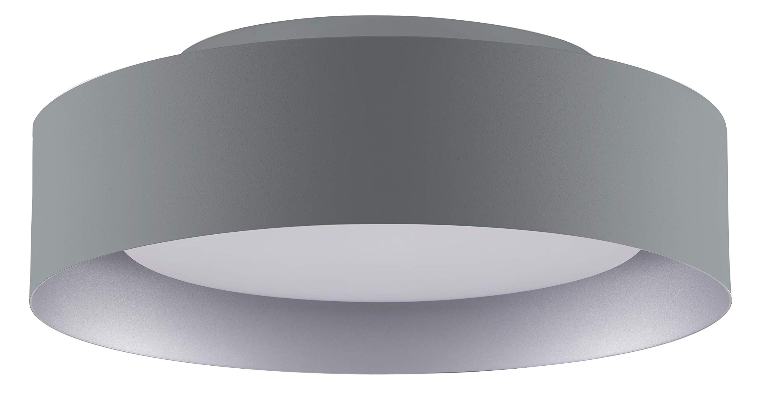 Bromi Design Gray and White Flushmount B4106GW Lynch Flush Mount Ceiling  Light, 15.75 x 15.75 x 5.75 - - Amazon.com
