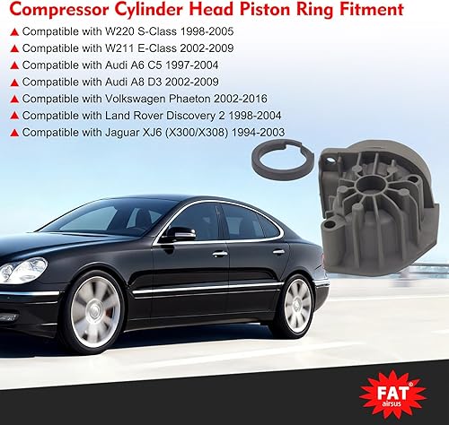 Miniatura 4 de 2203200104 Cilindro del compresor de la suspensión del aire con el anillo del pistón de la cabeza para Mercedes-Benz W220 W211 para Audi A6 C5 A8 D3