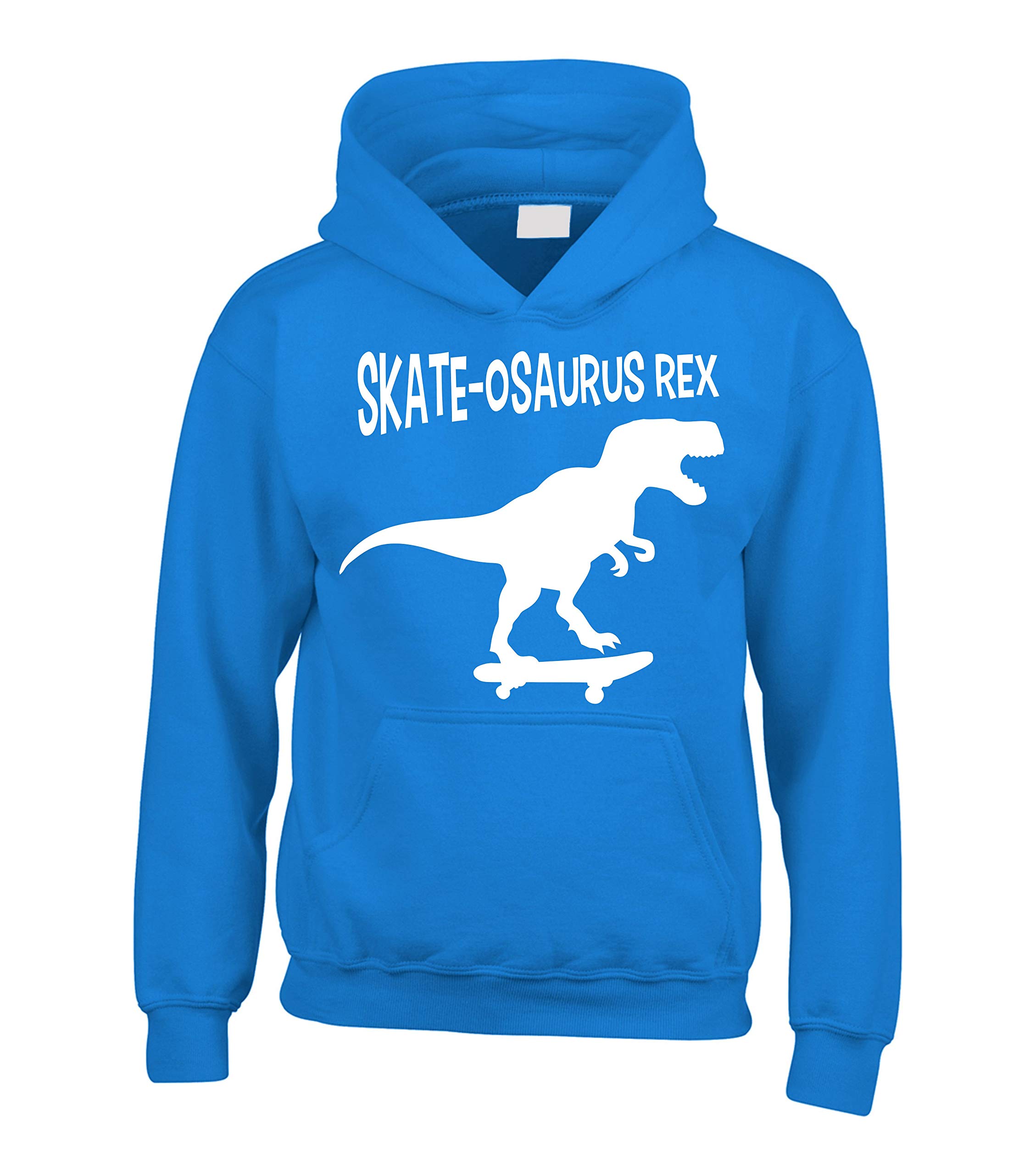 Sweat à capuche Skate-osaurus Rex blanc Edward Sinclair bleu taille 9-11 ans - 2