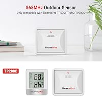 ThermoPro TX-2C Kültéri Hőmérséklet Érzékelő - TP200C/TP60C/TP65C Modellekhez - 150m Hatótávolság - IPX4 Vízálló - Falra Szerelhető - Fehér 4