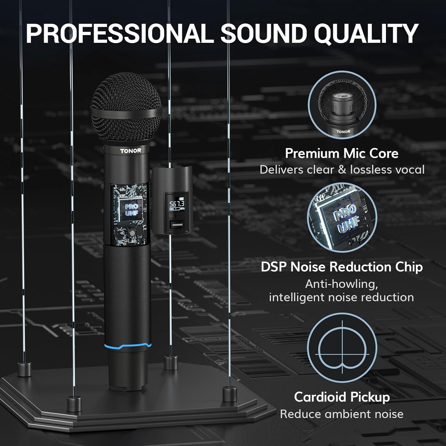 HighPerformance TONOR TW720: High-Performance Wireless Microphone System for Every Occasion TONOR TW720: High-Performance Wireless Microphone System for Every Occasion