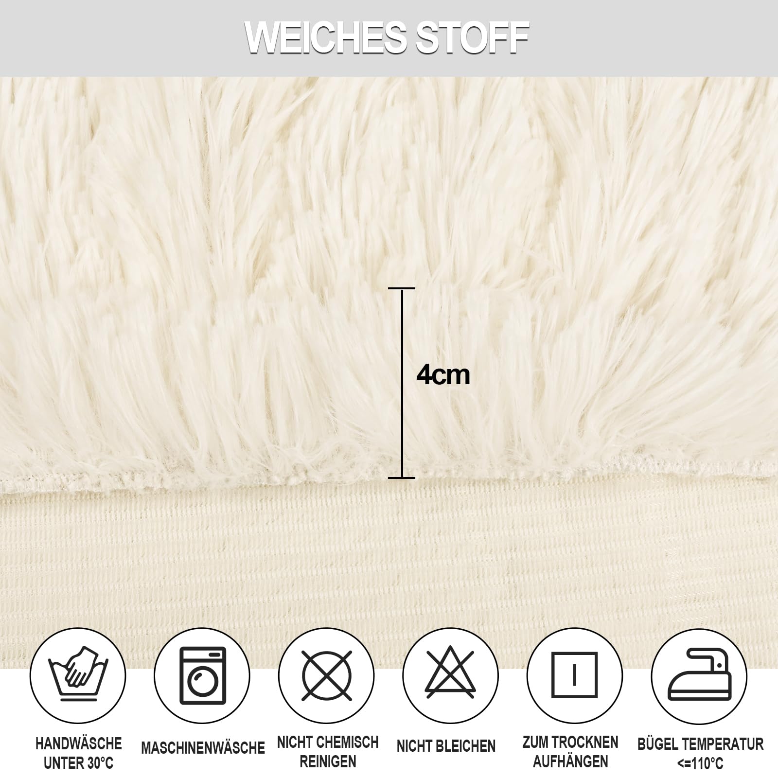 Alishomtll Lot de 6 housses de chaise universelles extensibles en peluche élastique amovibles et lavables pour cuisine, salle à manger, hôtel, banquet, mariage (beige, 6 pièces)