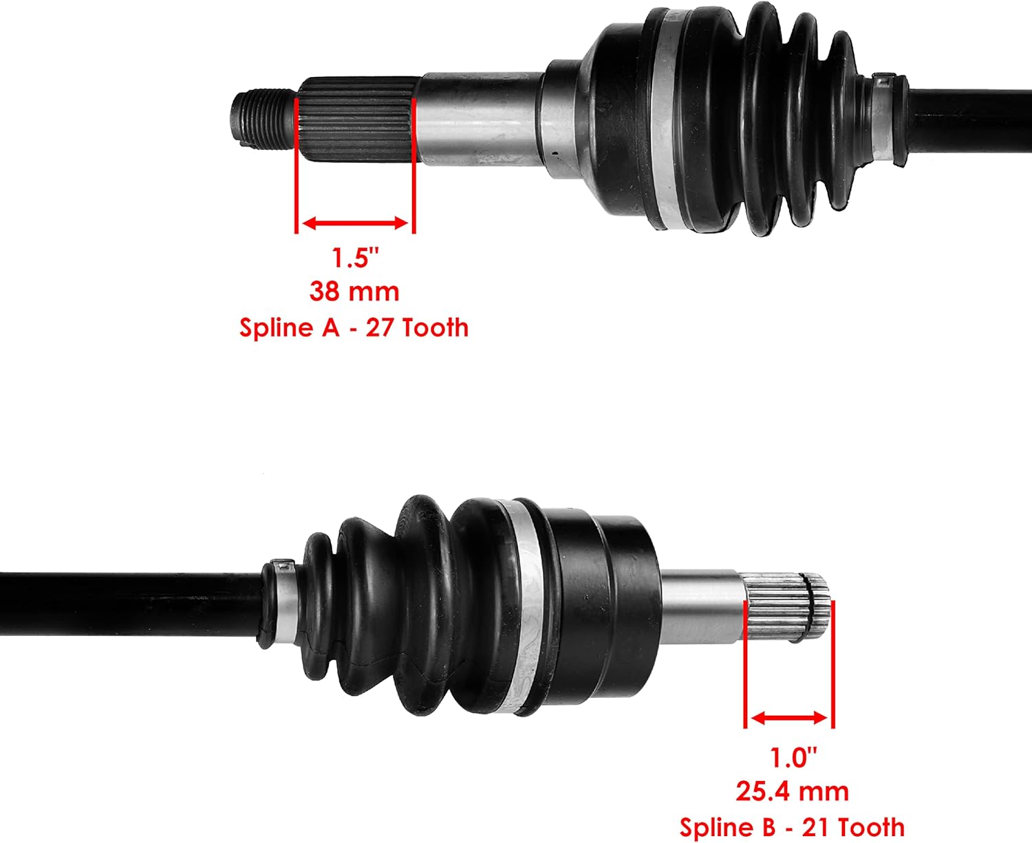 Caltric Front Left Complete Cv Joint Axle Compatible with Yamaha Grizzly 450 Yfm450Fg 4Wd 2008-2014