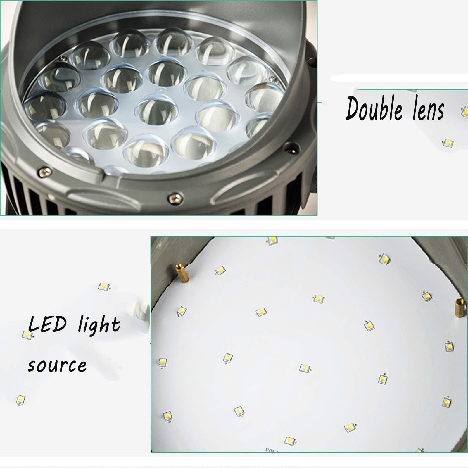 Foco Giratorio - Luces LED De Suelo, Foco LED De Haz Largo De 110-240 V, Luz Exterior Impermeable IP65, Focos De Haz Largo, Luz De Pared De Luz Estrecha(Warm White,60W(ac110-240V))