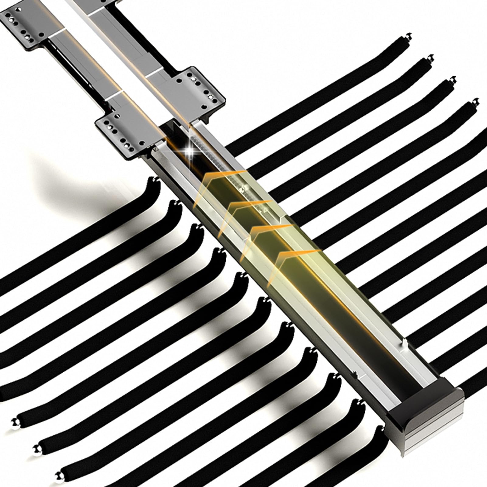 Corredera Percha Extensible, para Armario O Vestidor Acero Inoxidable Organizador para Colgar Ropa, Perchero Colgador De Riel para Armario con Ahorro Espacio,Negro