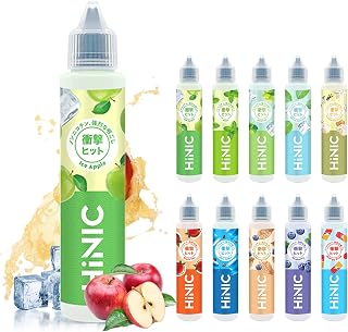 HiNIC 烟液 Hiliq 电子烟烟烟烟液 喉咙大声吸烟 爆烟 E-Liquid 无烟尼古丁零烟(冰·苹果)