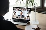 White Webcam Magnetic Stand Holder for Logitech Brio 100, Brio 300,Brio 500,C270,C310 webcams